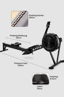 FITS Air Rower Crossfit Rowing Machine